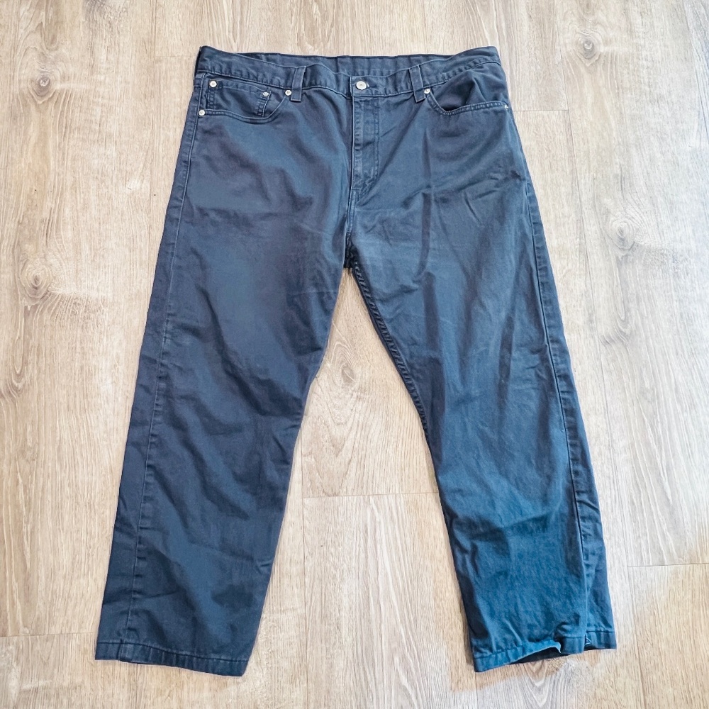 Levi's Mens 38x30 508 Regular Fit Taper Jeans Blue White Tab Denim Pants Zip Fly